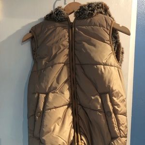 Dylan Fur-Hooded Vest